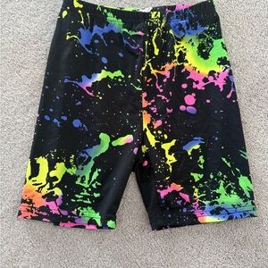 SHEIN Neon Splash Shorts